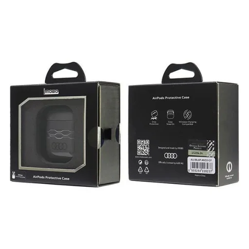  AirPods 1 / 2 Szürke Audi IML Geometrikus Mintázatú tok - 6