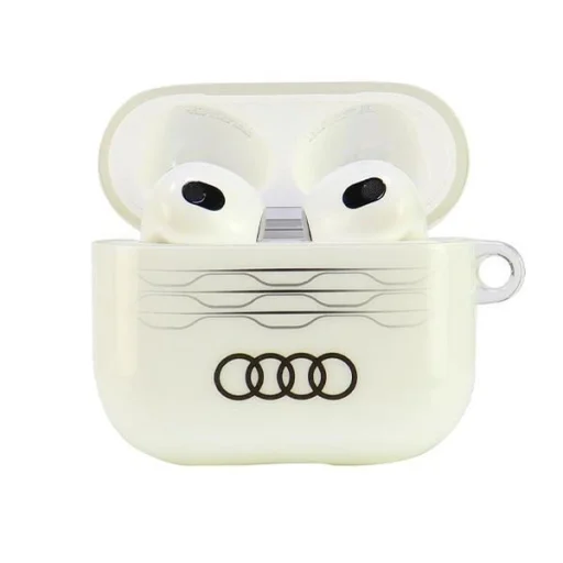  AirPods 3 Fehér Audi IML Geometric Pattern tok - 2