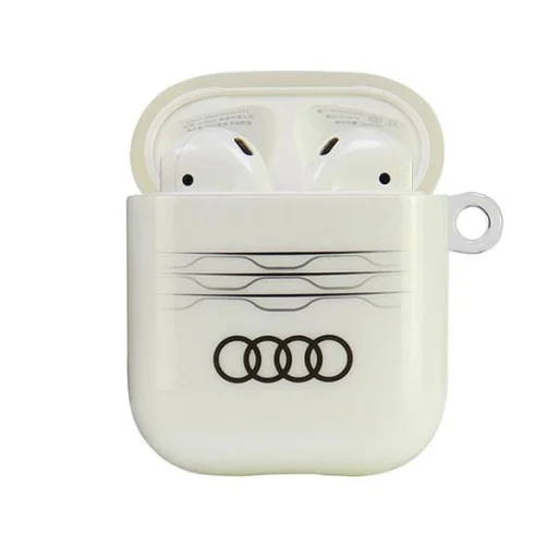  AirPods 1 / 2 Fehér Audi IML Geometric Mintás Tok - 2