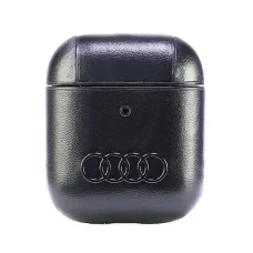  AirPods 1/2 Fekete Audi Bőr Nagy Logós Tok
