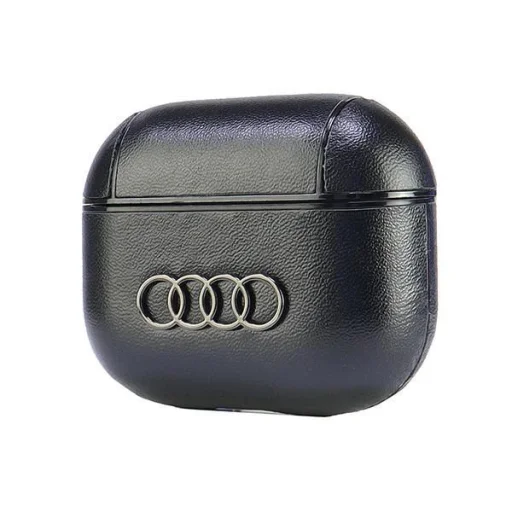  AirPods 3 Fekete Audi Leather Big Logo tok - 2
