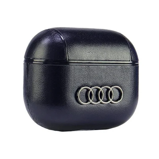  AirPods 3 Fekete Audi Leather Big Logo tok - 3