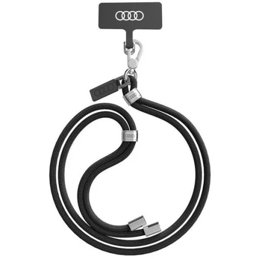 Audi Crossbody Univerzális Telefontartó Nyakpánt 120cm x 10mm - Fekete - 1