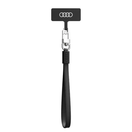 Audi keresztpántos bőr univerzális nyakpánt 28cm x 10mm - Fekete - 1
