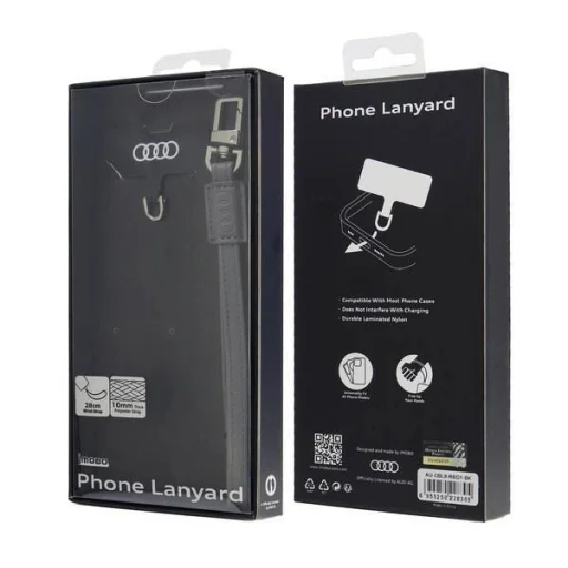 Audi Crossbody Bőr Univerzális Pánt 28cm x 10mm - Szürke - 3