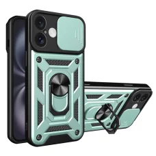  Techsuit - CamShield sorozat - iPhone 16 Plus - Zöld tok