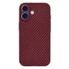  Techsuit - Karbonit SzálHéj - iPhone 16 - Piros tok thumbnail
