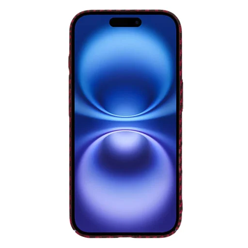  Techsuit - Karbonit SzálHéj - iPhone 16 - Piros tok - 2