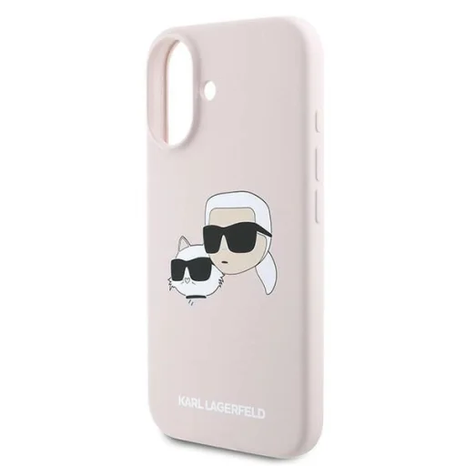  iPhone 16 Plus Karl Lagerfeld Heads Print MagSafe tok - Rózsaszín - 6