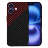  Techsuit - Karbonit Szálhéj - iPhone 16 - Vörös Vortex tok