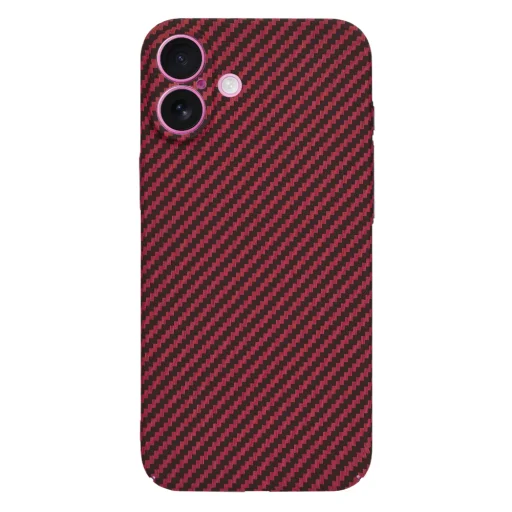  Techsuit - Carbonit Szálhéj - iPhone 16 Plus - Piros tok - 3