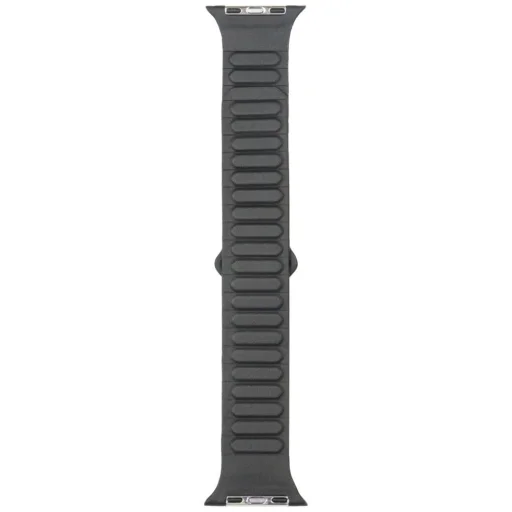 Audi logó műbőr mágneses gyűrű szíj Apple Watch 44/45/46/49 mm - fekete - 2