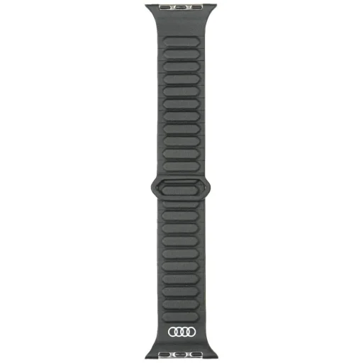 Audi logó műbőr mágneses gyűrű szíj Apple Watch 44/45/46/49 mm - fekete - 1