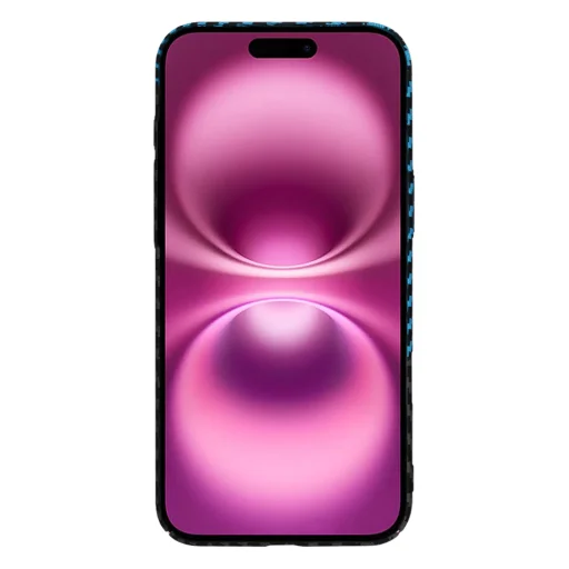  Techsuit - Karbonit SzálHéj - iPhone 16 Plus - Kék Pulzus tok - 2