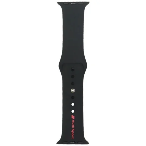 Audi Sport piros logós szilikon óraszíj Apple Watch 40 / 41 / 42 mm - fekete - 1