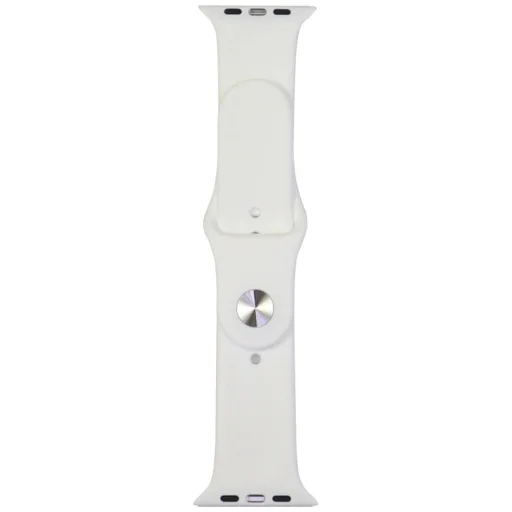 Audi Sport Piros Logó Szilikon Óraszíj Apple Watch 44 / 45 / 46 / 49 mm - fehér - 2