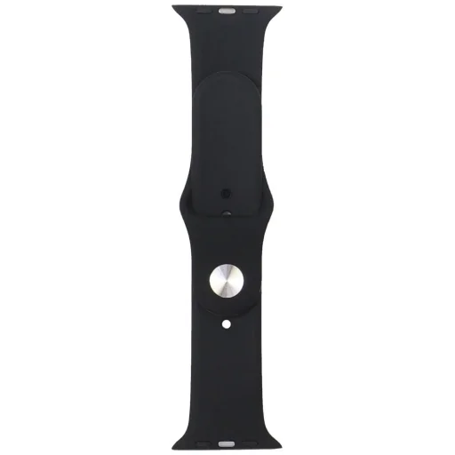 Audi Sport Piros Logós Szilikon Óraszíj Apple Watch 44/45/46/49 mm - fekete - 2