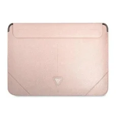 Guess Saffiano Triangle Logo fliptok 14"-os laptop tok - rózsaszín