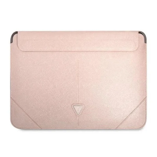 Guess Saffiano Triangle Logo fliptok 14"-os laptop tok - rózsaszín - 1