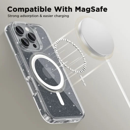 Tech-protect Flexair Magsafe iPhone 16e Glitter tok - 2