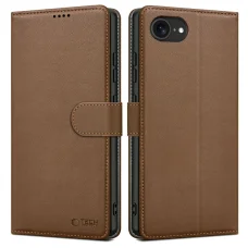Tech-protect Wallet iPhone 16e Barna tok