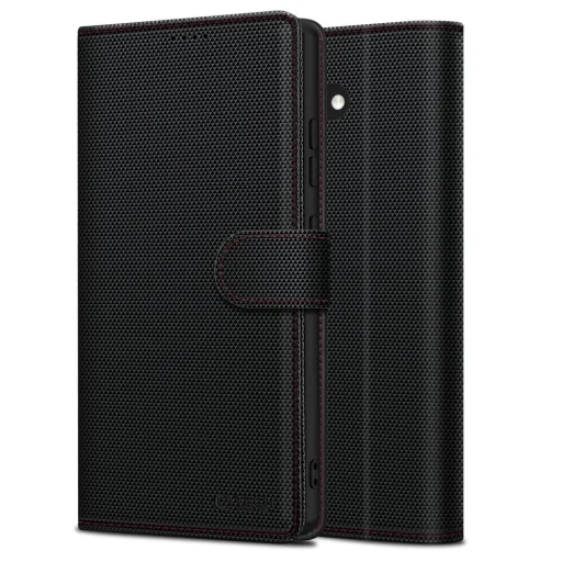  Samsung Galaxy A56 5G fekete/piros Tech-protect Wallet Rs tok - 3