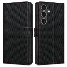 Tech-protect Wallet RS Galaxy S25 fekete/piros tok