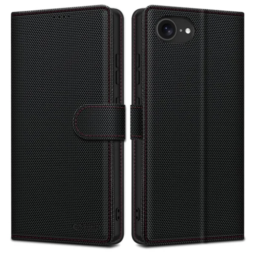 Tech-protect Wallet Rs iPhone 16e Fekete/piros tok - 1