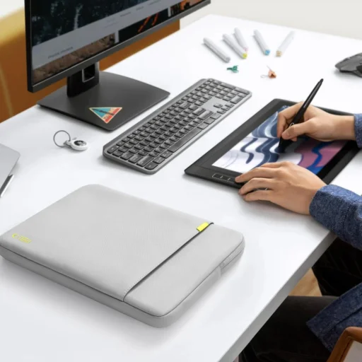 Tech-protect Defender Laptop 13-14 Kréta szürke tok - 13