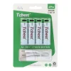 TCBEST tölthető elem R6 (AA) 950 mAh Type C csatlakozóval + USB A - 4 x Type C kábel, 4 darab thumbnail