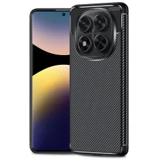  Techsuit - Szénszálas - Xiaomi Redmi Note 14 Pro 4G / Poco F7 - Fekete tok