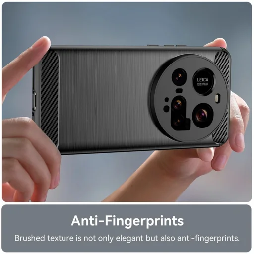  Techsuit - Karbon Szilikon - Xiaomi 15 Ultra - Fekete tok - 4