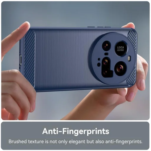  Techsuit - Karbon Szilikon - Xiaomi 15 Ultra - Kék tok - 6