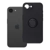 SILIKÓNOVÉ PUZDRO S PRSTEŇOM iPhone 16e (SE 4 2025) /17e čierne puzdro thumbnail