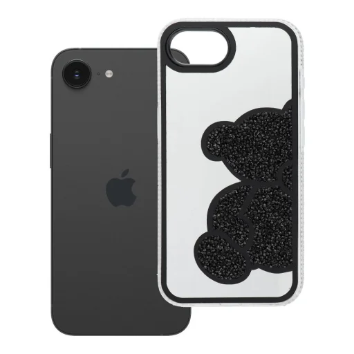 TEDDY BEAR tok IPHONE 16e-hez fekete - 11