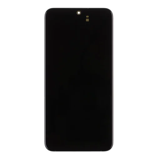 LCD kijelző + Érintő egység + Előlapi burkolat Samsung S906B Galaxy S22+ Phantom Black (Szervízcsomag) - 1