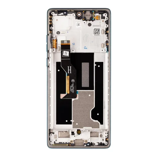 Motorola Edge 50 Fusion LCD kijelző + érintő egység + előlapi borítás Forest Blue (szerviz csomag) - 2