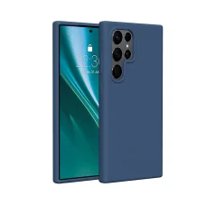 Etteri Szilikon tok Samsung Galaxy S25 Ultra sötétkék tok