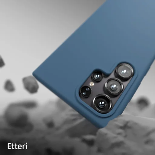 Etteri Szilikon tok Samsung Galaxy S25 Ultra sötétkék tok - 9