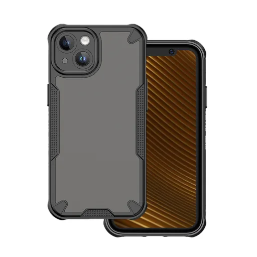 Defender Matt tok iPhone 14 6,1"-hez fekete - 1