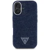  iPhone 16 Kék Guess HC MagSafe FW Farmerszövet Triangle Logo tok - 3
