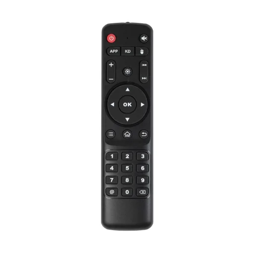 Home TV SMART BOX Android TV, TV-okosító, multimédia-lejátszó, számítógép, egér és billentyűzet csatlakozás, 4/64GB memória, 4x2GHz processzor, 4K - 4