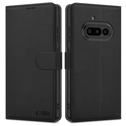 Tech-protect Wallet Nothing Phone 3a Matt Fekete tok - 1