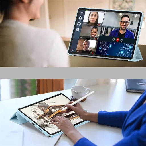 Tech-protect Smartcase Lenovo Tab 10.1 Tb-311 Égkék tok - 7