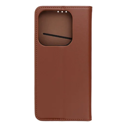 SMART PRO fliptok bőrtok XIAOMI Redmi Note 14 4G (GLOBAL - 164,84mm x 78,15mm x 8,16mm) barna tok - 12
