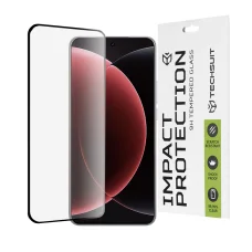  Techsuit - 111D Teljes Fedés / Teljes Ragasztás Üveg / 3D Ívelt Képernyő - Xiaomi 15 Ultra - Fekete üvegfólia