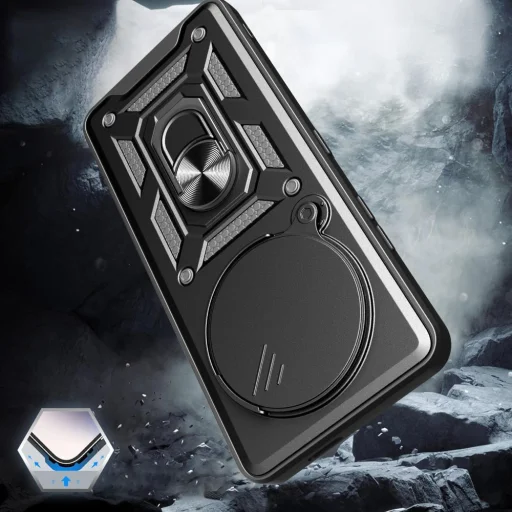  Techsuit - CamShield Sorozat - Realme 14 Pro+ - Fekete tok - 3