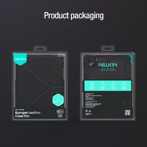 Nillkin Bumper PRO védőállvány fliptok több szögben használható Xiaomi Pad 7/7 Pro fekete tok - 12