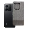 GOMMA fliptok Xiaomi Redmi Note 14 4G (GLOBAL - 164,84mm x 78,15mm x 8,16mm) szürke tok thumbnail