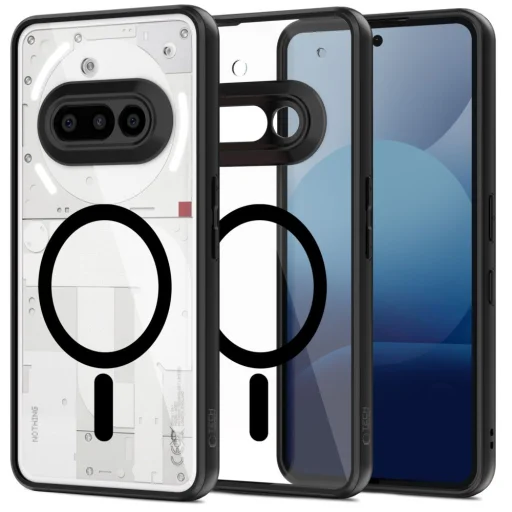 Tech-protect Magmat Magsafe Nothing Phone 3a fekete/átlátszó tok - 1